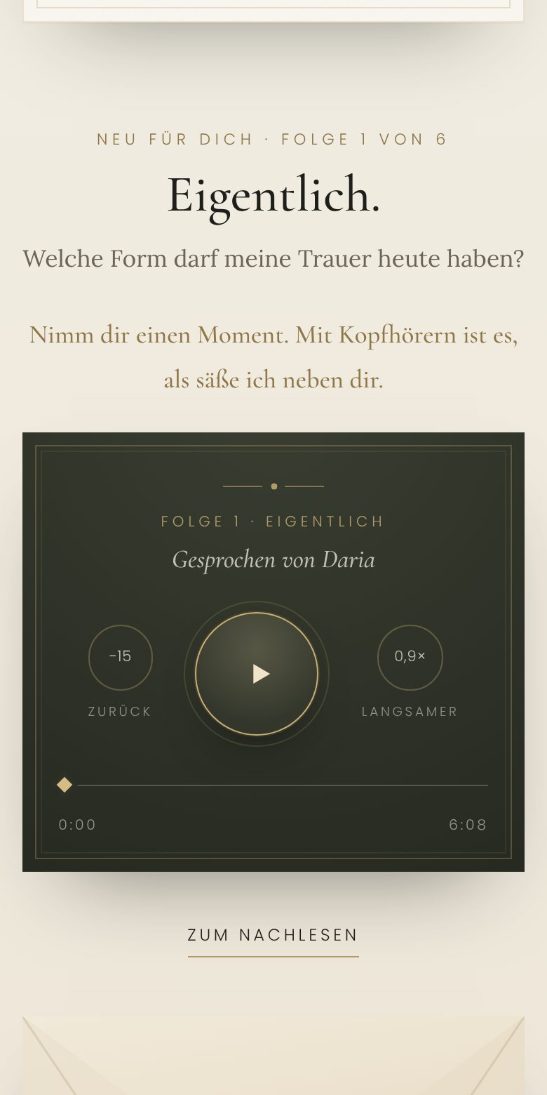 Die aktuelle Folge mit dem Player