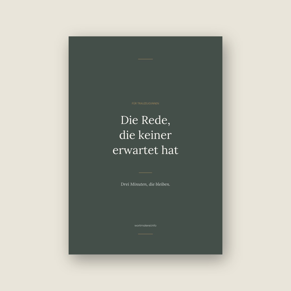 Cover: Die Rede, die keiner erwartet hat