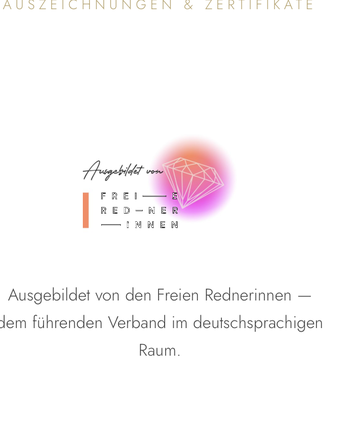 Zertifikat Freie Rednerin IHK Köln