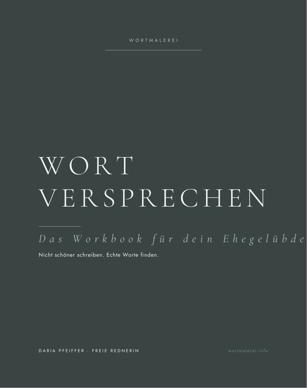 Cover: Wortversprechen